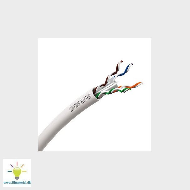 ACTASSI uskrmet datakabel Cat.6 U/UTP 4P CL-C 250MHz 100M boks Dca hvid, separationsklasse B