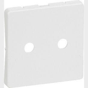 FUGA afdkning for stikkontakt 1 modul 2-pol, gammel type uden krave, hvid