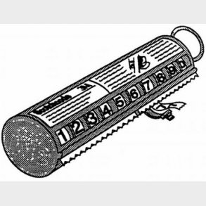 Tejprullemärke 0 för praktisk markör
