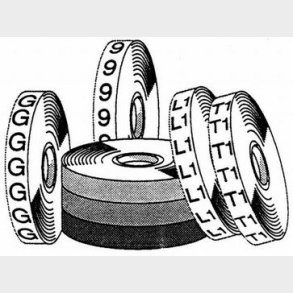 Tejprullemärke 9 för praktisk markör