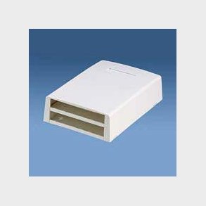 V�gboks mini-com 12 port med spole hvid