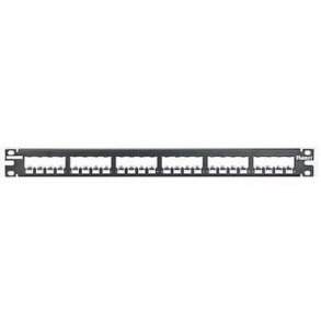 Patchpanel 24 port stp uden konnektorer 1U