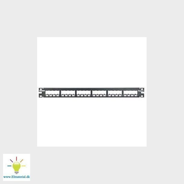 Patchpanel 24 port stp uden konnektorer 1U