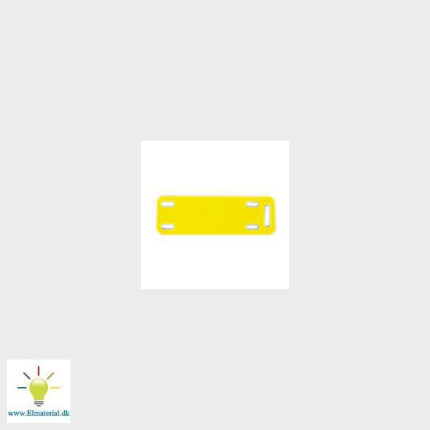Markeringsplade label 76x12 mm, gul RL50 stk LS8