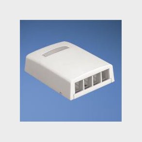 V�gboks NetKey 4 port hvid