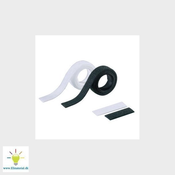 Burrebnd binder 19mm rulle a 4,5m sort