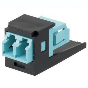 LC-modul duplex OM3 / 4 Mini-Com AQUA / SORT