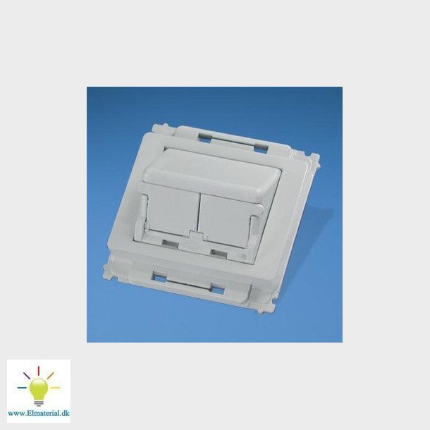 Dataudtag OP 1m for 2x NetKey hvid