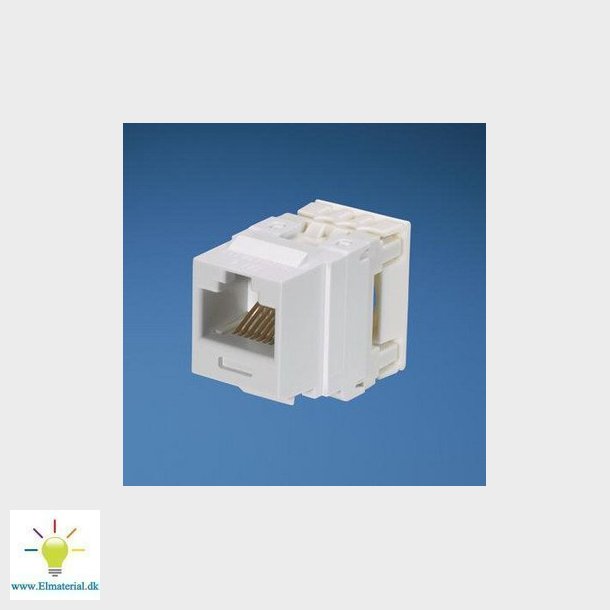 Modular jack Kat.6 UTP NetKey hvid