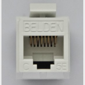 Modular jack K5E utp GF key hvid
