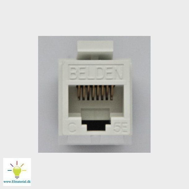 Modular jack K5E utp GF key hvid