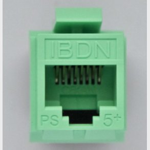 Modular jack K5E utp GF key gr�n