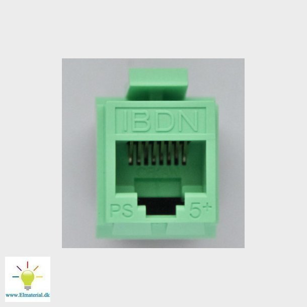 Modular jack K5E utp GF key grn