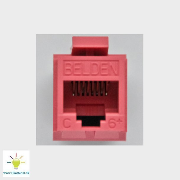 Modular jack K6 utp GF key rd