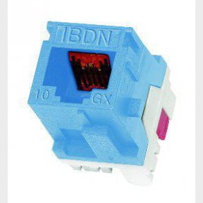 Modular jack 10GX k6a utp key hvid