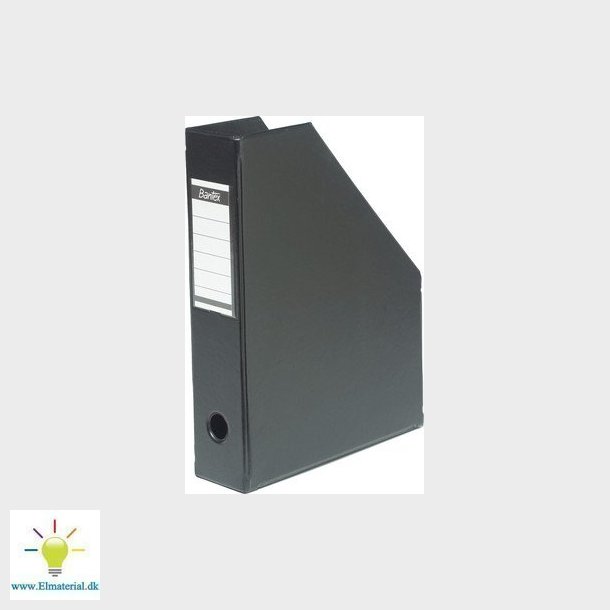 Tidsskriftskassette Elba sort A4 Maxi