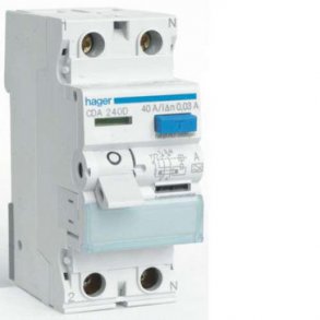 HPFI afbryder 2P 25A/30mA