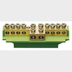 Tilslutningsklemme 49 mm m/sokkel jord