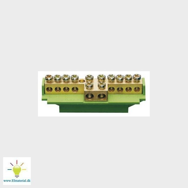 Tilslutningsklemme 49 mm m/sokkel jord