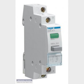 Kiptryk 16A 1sl m/230V LED Gr�n