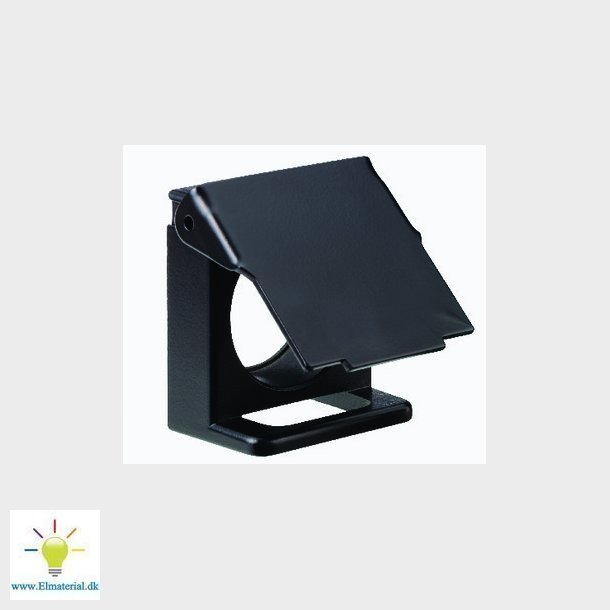 Beskyttekses dksel f/aflsning sort