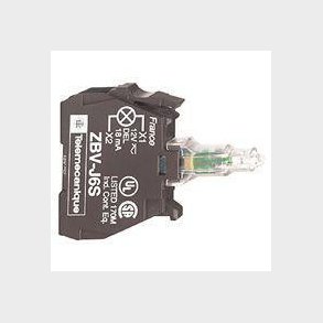 Harmony lysmodul med LED i gr�n farve og 12 V AC/DC forsyning med skrueterminaler