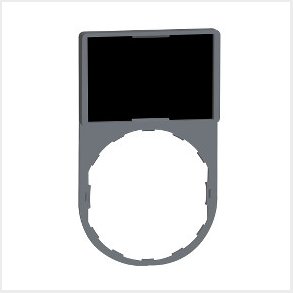 Skilteholder 30x50 mm med skilt 18x27 mm uden tekst ZBY6101