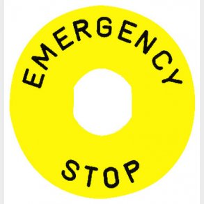 Skilt runde �90 gul engelsk ZBY8330