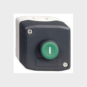 Trykknapbox gr�/sort m/1xNO 