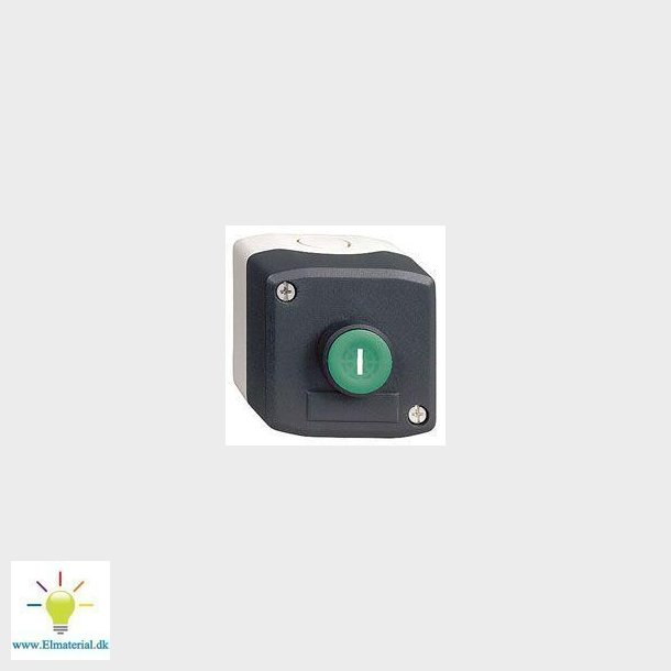 Trykknapbox gr/sort m/1xNO " I "