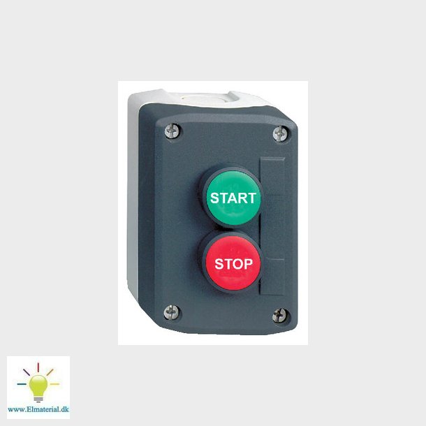 Trykknapbox 2/tryk "START" STOP" 1xNO/NC