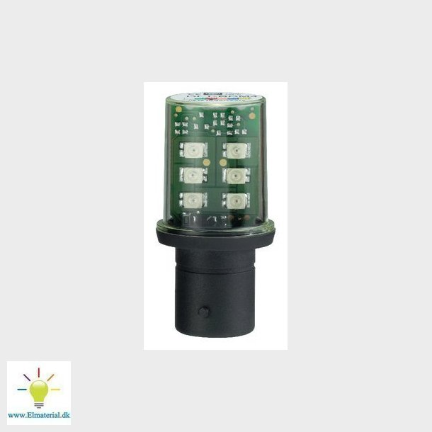 Diodelampe BA15D grn 24V