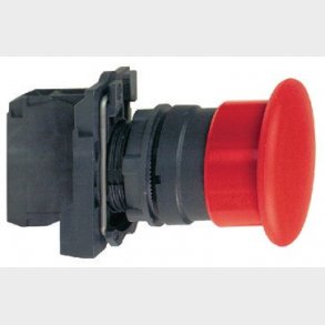 Harmony paddatryck komplett med 40 mm paddhuvud i svart färg med fjäderretur 1xNO, XB5AC21