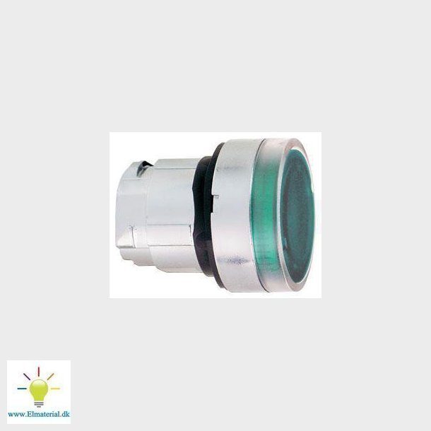 Harmony lampetrykhoved i metal for LED med riflet linse til udendrs brug og fjeder-retur med plan t