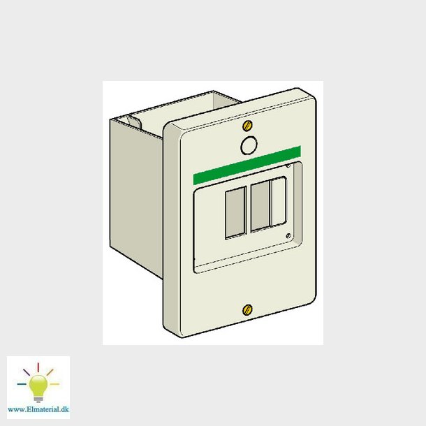 Kasse GV2MP02 for indbygning IP55