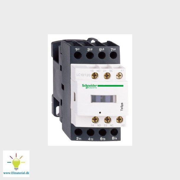Kontaktor 20A AC1 4 polet  1 slutte 1 bryde 24DC