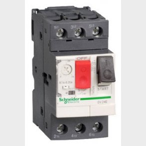 TeSys GV motorv�rn GV2ME06, termisk magnetisk, 1-1.6A 0.37-0.55kW@400V Icu100kA, trykknap