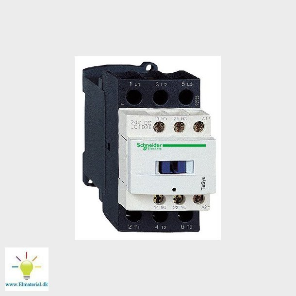 TeSys D kontaktor LC1D25BL, 3P(3 NO) - AC-3 - <= 440 V 25 A - 24 V DC spole