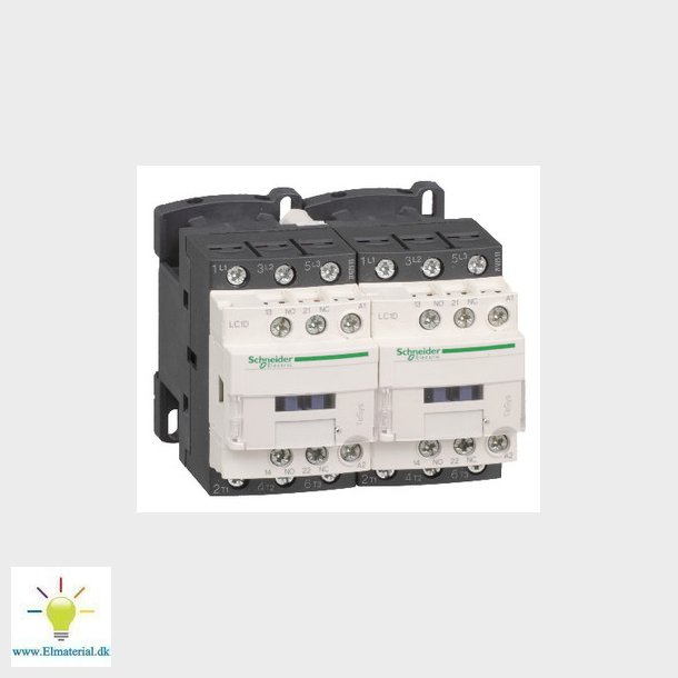 Kontaktor 9A for reversering 24V