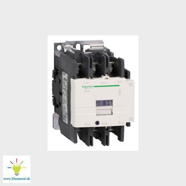 TeSys D kontaktor LC1D80P7, 3P 80A AC-3 37kW@400V, 1NO+1NC hjlpe kontakt, 230V 50/60Hz AC spole