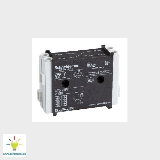 Hjlpekontakt VZ-7 1 slutte + 1 bryde