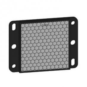 Reflektor firkant med 2 skruehuller 50x50 mm