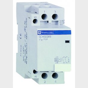 Modulkontaktor 4 polet, 25Astyresp�nding 230V AC brede 35mm