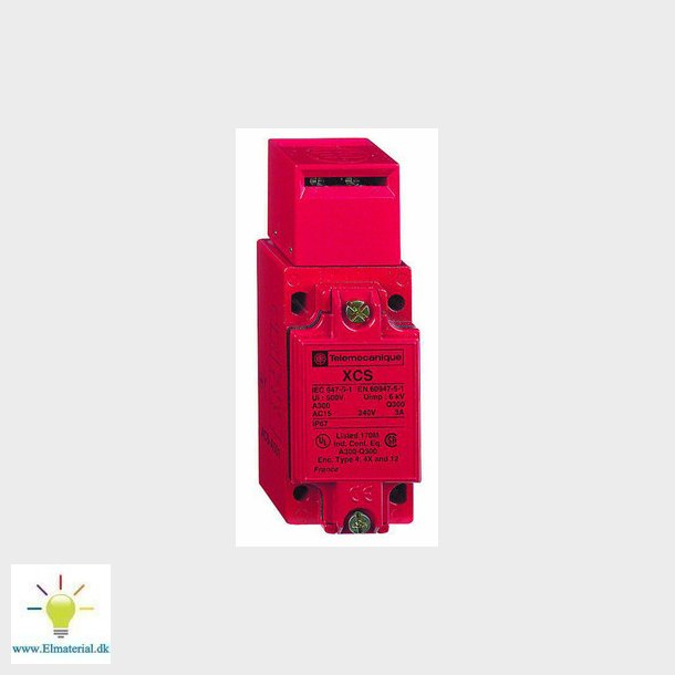 Sikkerhedsendestop metal til ngle 2NC+NO M20