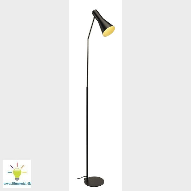 Golvlampa Phelia E27 Svart