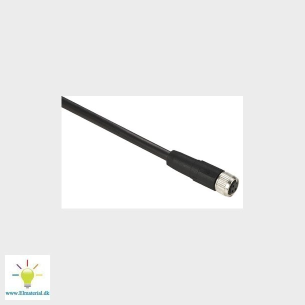 Flerkabel PUR M8 3-pin hun lige 5 meter XZCP0566L5