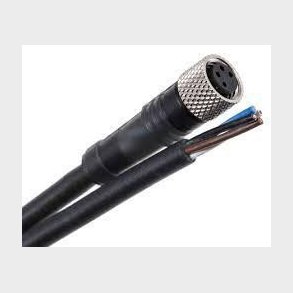 PUR kabel M8 4p hun lige 2m