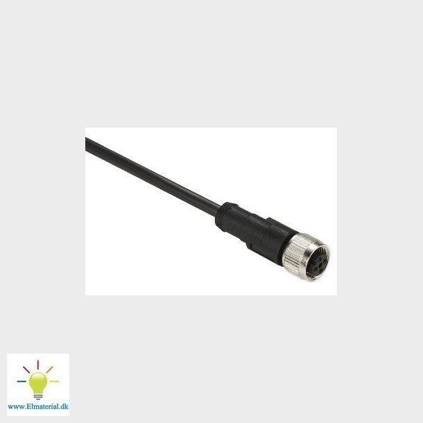 Flerkabel PUR M12 4-pin hun lige 5 meter XZCP1141L5