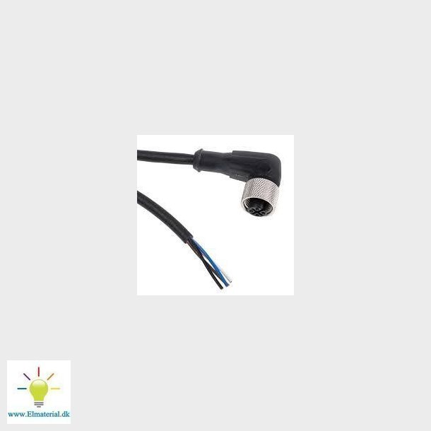 Flerkabel PUR M12 4-pin hun vinklet 2 meter XZCP1241L2