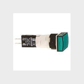 Lampe �16 rektangul�r gr�n XB6DV3BB